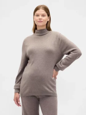 CashSoft-tröja med hög hals för mammakläder