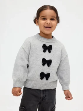 CashSoft-tröja med rosett för Baby & Småbarn
