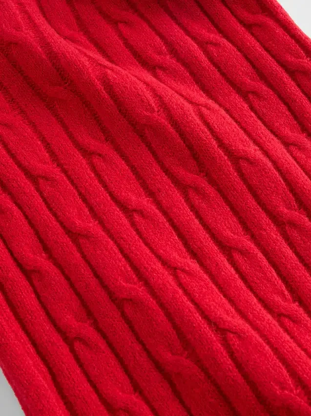 CashSoft-tröjbyxor med kabelstickning