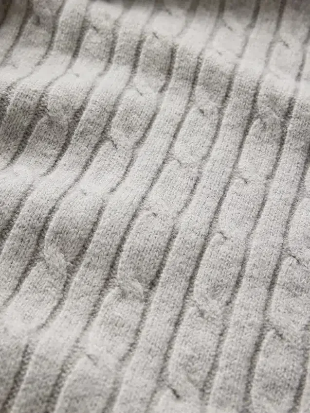 CashSoft-tröjbyxor med kabelstickning