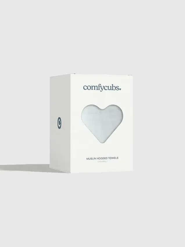 Comfy Cubs badhandduk med huva