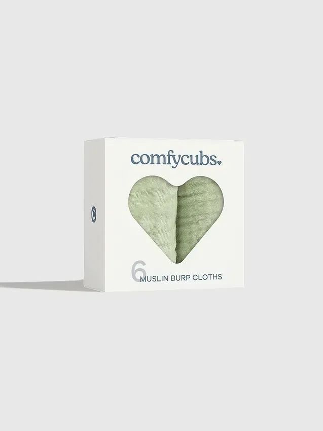 Comfy Cubs burpdukar i muslin