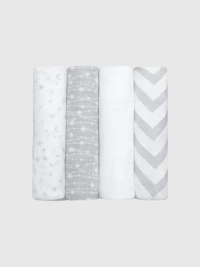Comfy Cubs muslin-omslagsfiltar