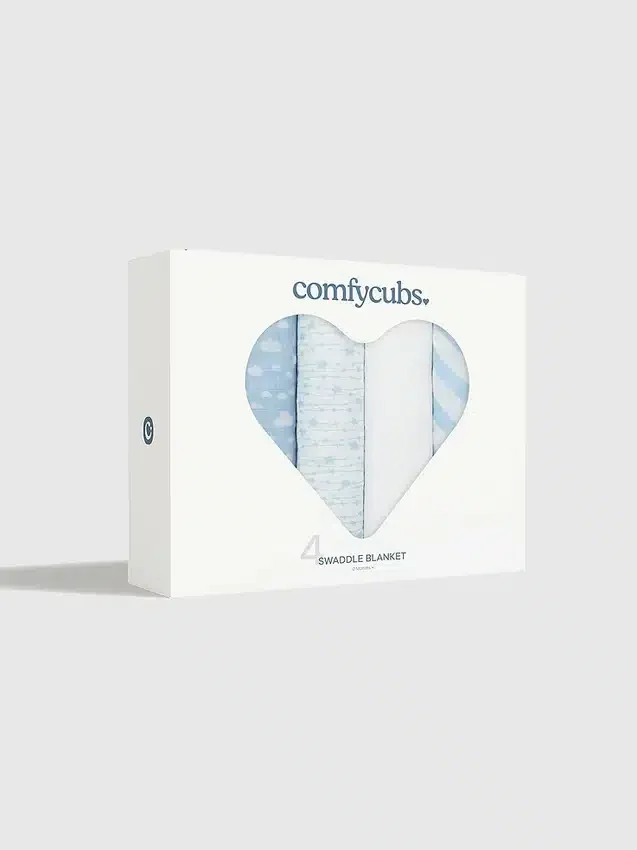 Comfy Cubs muslin-omslagsfiltar