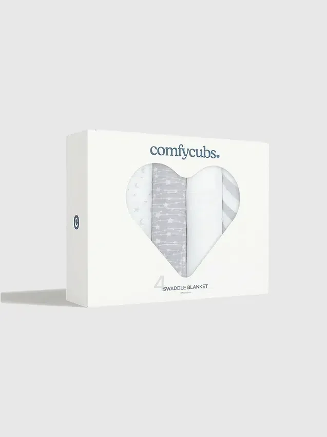 Comfy Cubs muslin-omslagsfiltar