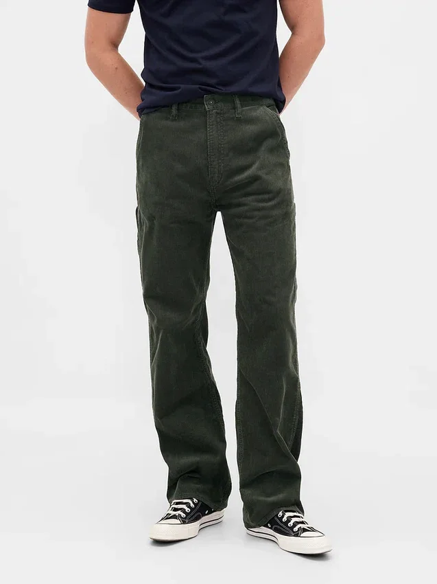 Corduroy '90S Loose Carpenter Byxor