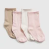 Crew-strumpor för småbarn (4-pack)