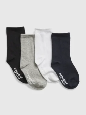 Crew-strumpor för småbarn (4-pack)