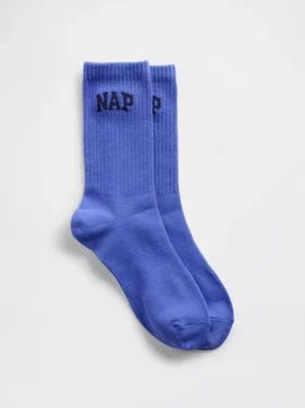 Crew-strumpor med Nap-logotyp