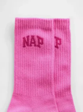 Crew-strumpor med Nap-logotyp
