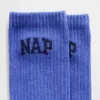 Crew-strumpor med Nap-logotyp