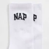 Crew-strumpor med Nap-logotyp