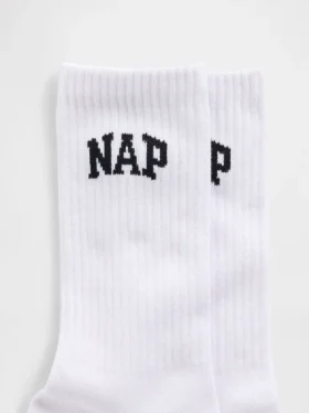 Crew-strumpor med Nap-logotyp