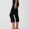 Croppade caprijeans med hög midja