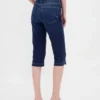 Croppade caprijeans med hög midja