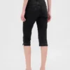 Croppade caprijeans med hög midja