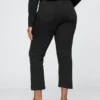 Croppade caprijeans med hög midja