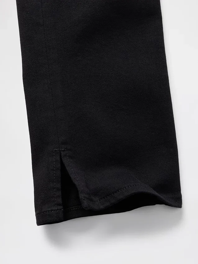 Croppade caprijeans med hög midja