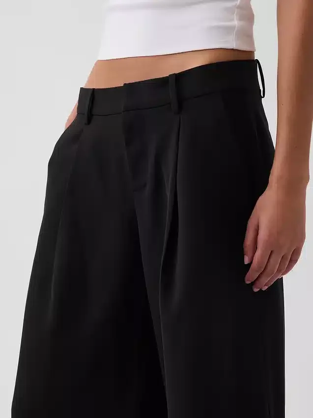 Culottebyxor med låg midja