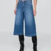 Culottejeans med hög midja