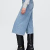 Culottejeans med hög midja