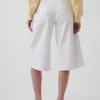 Culottejeans med hög midja