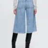 Culottejeans med hög midja