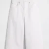 Culottejeans med hög midja