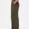 Curvy 365 högmidjade byxor med veck