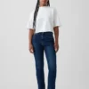 Curvy högmidjade 90-talsinspirerade smala raka Jeans