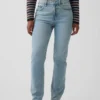 Curvy högmidjade 90-talsinspirerade smala raka Jeans
