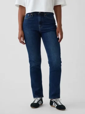 Curvy högmidjade 90-talsinspirerade smala raka Jeans