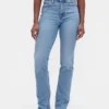 Curvy högmidjade 90-talsinspirerade smala raka Jeans