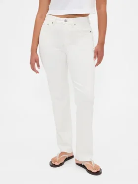 Curvy högmidjade 90-talsinspirerade smala raka Jeans