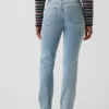 Curvy högmidjade 90-talsinspirerade smala raka Jeans