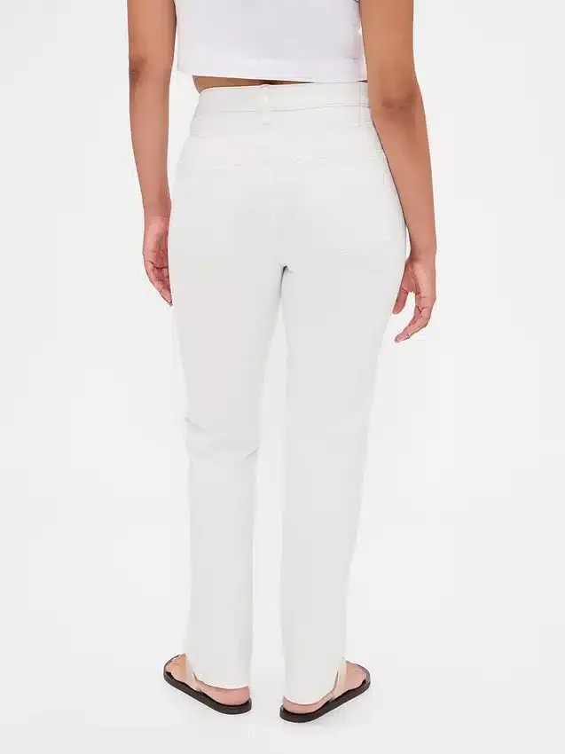 Curvy högmidjade 90-talsinspirerade smala raka Jeans