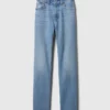 Curvy högmidjade 90-talsinspirerade smala raka Jeans