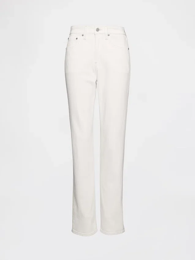 Curvy högmidjade 90-talsinspirerade smala raka Jeans