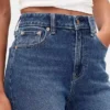 Curvy högmidjade 90-talsinspirerade smala raka Jeans