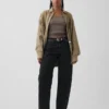 Curvy High Rise Barrel Jeans
