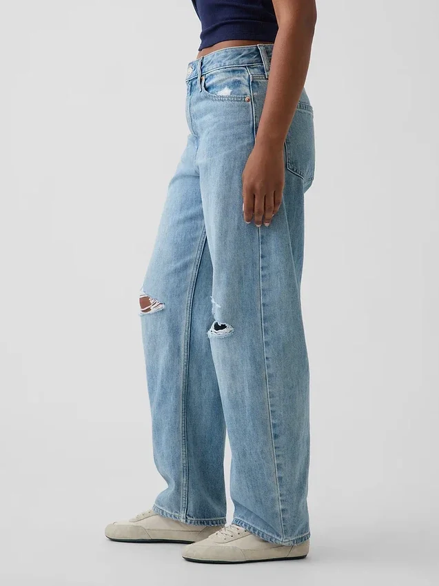 Curvy High Rise Barrel Jeans