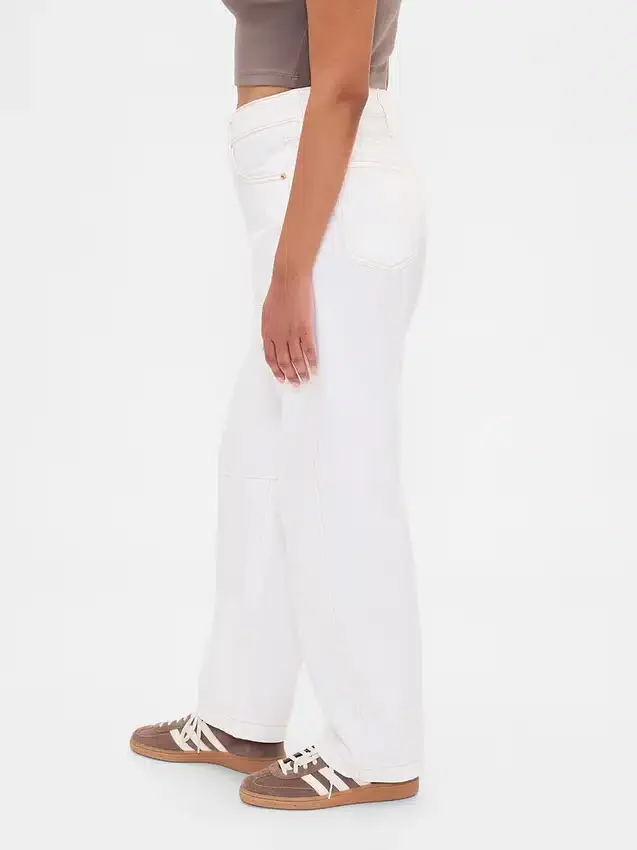 Curvy High Rise Barrel Jeans
