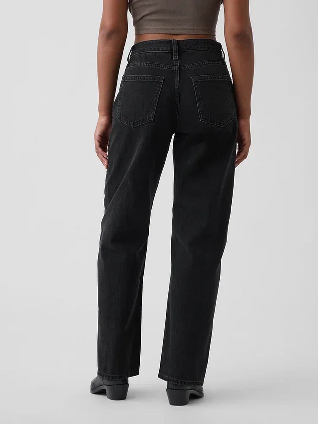 Curvy High Rise Barrel Jeans