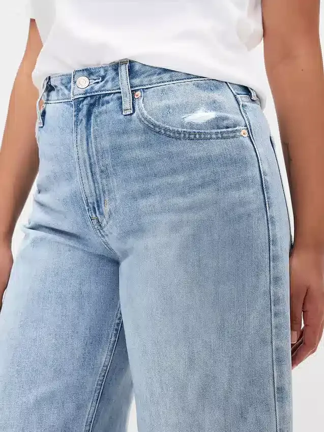 Curvy High Rise Barrel Jeans
