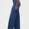 Curvy High Rise Stride-jeans med vida ben
