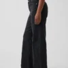 Curvy High Rise Stride-jeans med vida ben