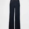 Curvy High Rise Stride-jeans med vida ben