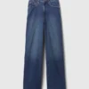 Curvy High Rise Stride-jeans med vida ben