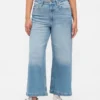 Curvy High Stride-jeans med vida ben och ankellängd