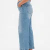 Curvy High Stride-jeans med vida ben och ankellängd